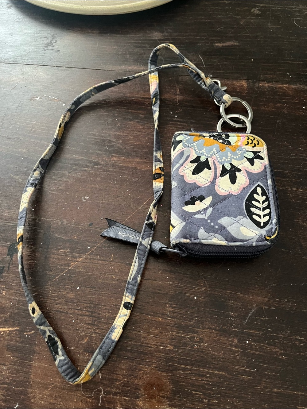 Vera Bradley paisley id lanyard Branded Fabric Strap